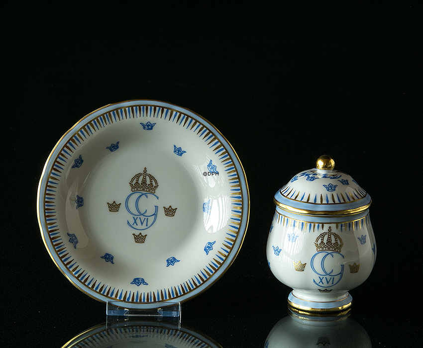 1988 Rørstrand Creme kop, Carl XVI Gustaf