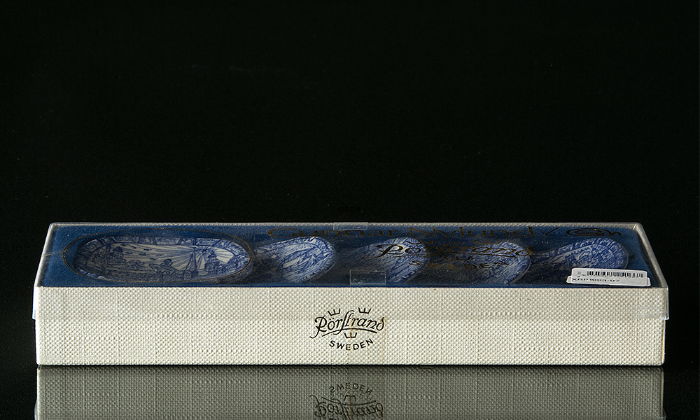 Rørstrand plaquetter 1993-1997, sæt med 5 stk.