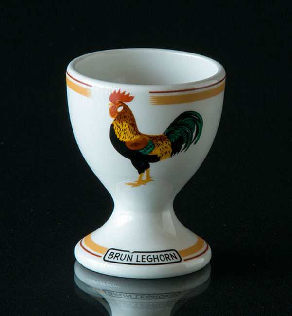 Rørstrand Påske Æggebæger 1 Brun Leghorn