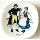 Mini Plate,Swedish Regional Costumes No. 3 Dalsland