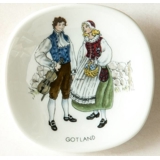 Mini Plate,Swedish Regional Costumes No. 4 Gotland