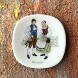 Mini Plate,Swedish Regional Costumes No. 4 Gotland