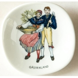 Mini Plate,Swedish Regional Costumes No. 6 Gästrikland