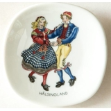 Mini Plate,Swedish Regional Costumes No. 9 Hälsingland