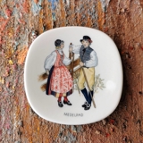 Mini Plate, Swedish Regional Costumes No. 11 Medelpad