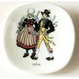 Mini Plate, Swedish Regional Costumes No. 14 Skåne ( Scania )