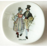 Mini Plate, Swedish Regional Costumes No. 16 Uppland