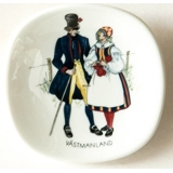 Mini Plate, Swedish Regional Costumes No. 19 Västmanland