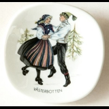 Mini Plate, Swedish Regional Costumes No. 20 Västerbotten