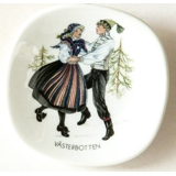 Mini Plate, Swedish Regional Costumes No. 20 Västerbotten