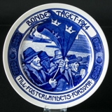 Rorstrand plate Mobilisation 1914 for the defence of the fatherland