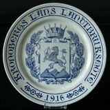 Rorstrand plate Agricultural meeting in Kronoberg in 1916