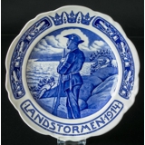 Rorstrand plate Mobilisation 1914 curved edge