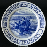 Plate with "Mobilisation and rifleman - for mother country"