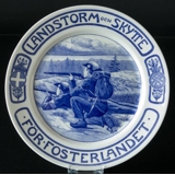 Platte med Landstorm og skytte - for fædrelandet