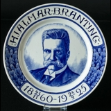 Teller mit "Hjalmar Branting 1860-1925"