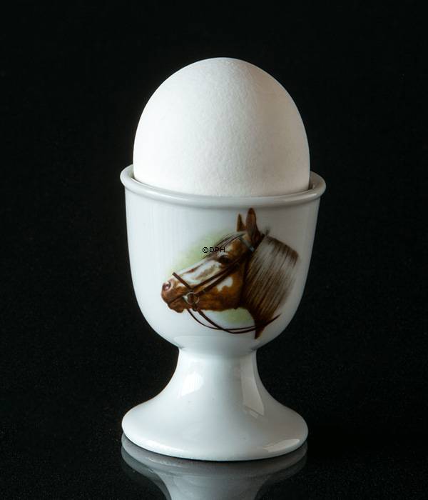 Strömgården æggebæger med hestehoved, brun med lang man