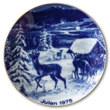 1975 Wallendorf Christmas plate, Deer in the Snow