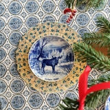 1981 Wallendorf Christmas plate, Moose