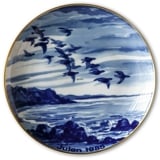 1985 Wallendorf Christmas plate, Migrating Birds