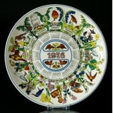 1976 Wedgwood Calender plate