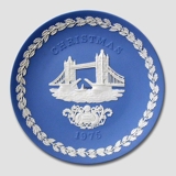 1975 Wedgwood Weihnachtsteller Tower Bridge