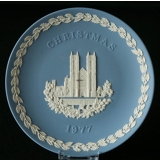 1977 Wedgwood Christmas plate Westminster Abbey