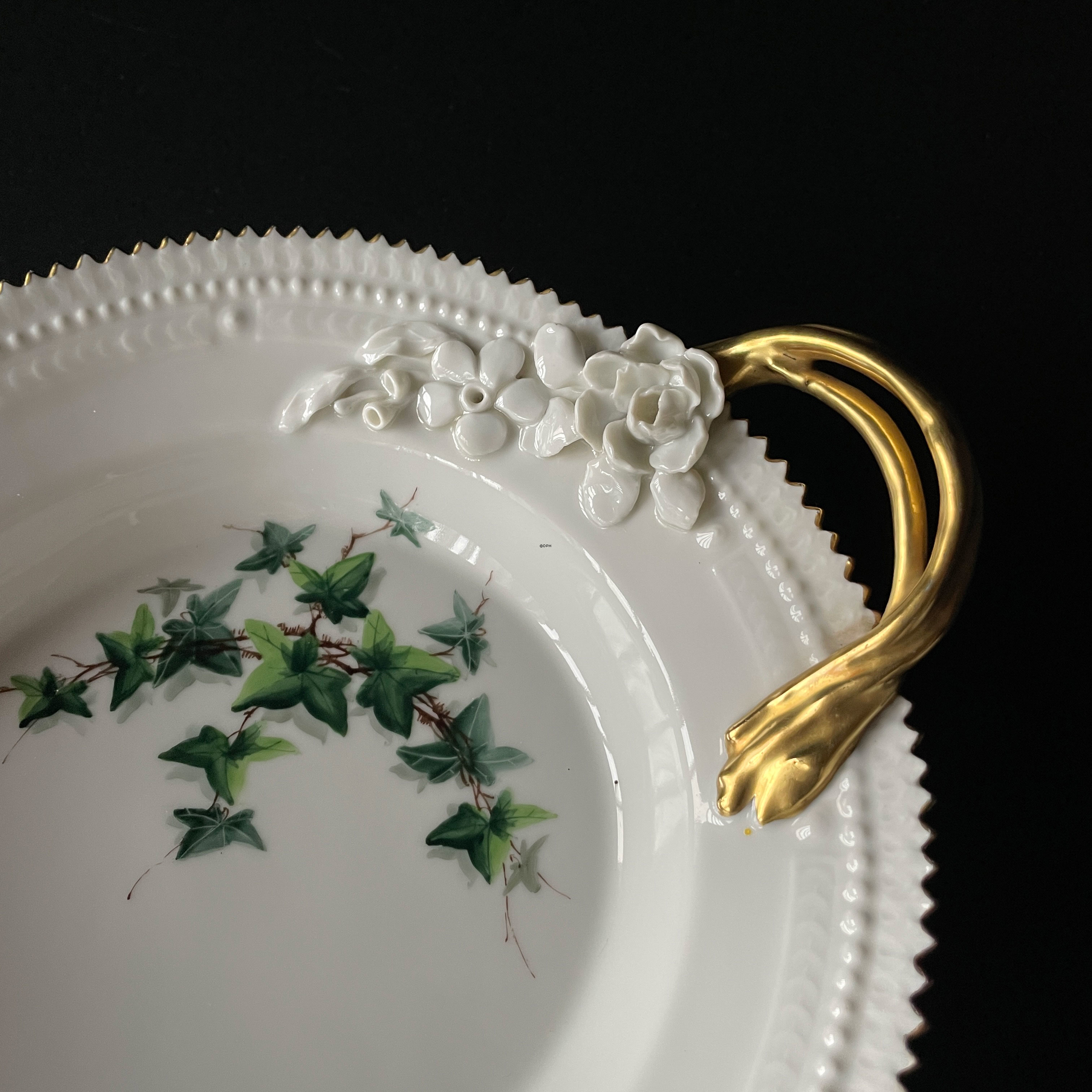 Sjælden skål med Efeu dekoration nr. xx/3541, Royal Copenhagen (skår på kant)