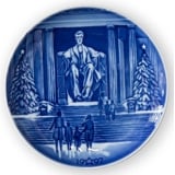 USA Christmas Plate Lincoln Memorial - Bing & Grondahl