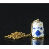 Bing & Grondahl Blue Fluted Thimble WITHOUT Chain