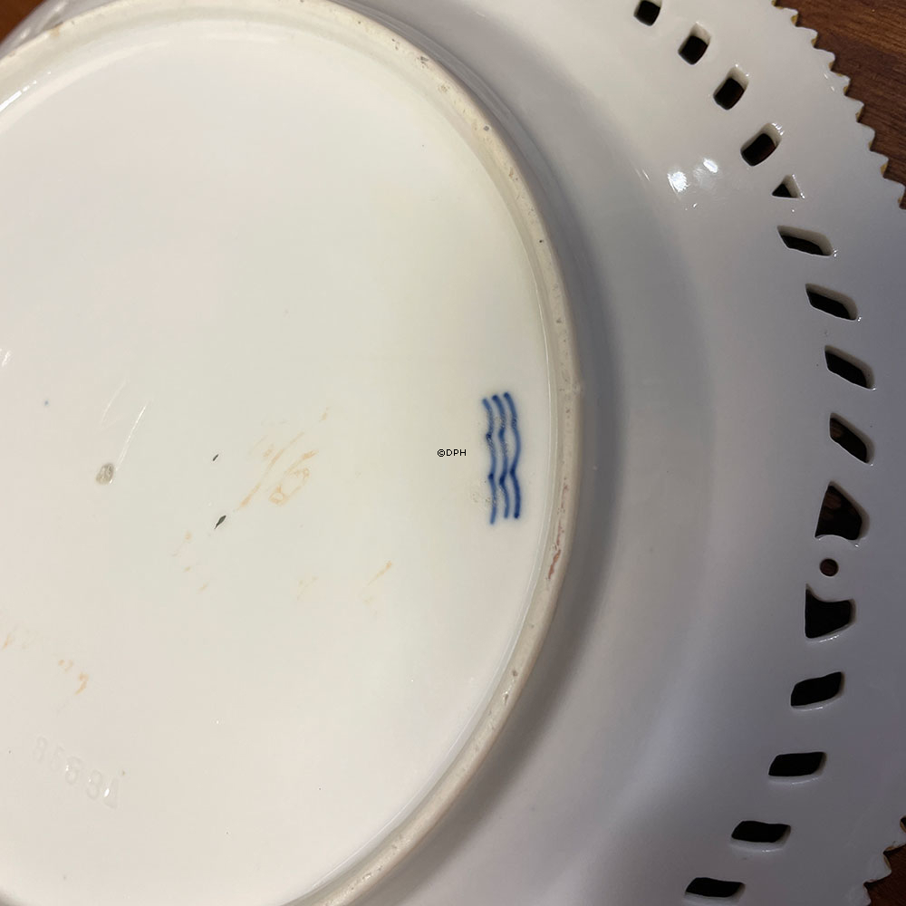 RC Platte/tallerken med Rosenborg med gennembrudt kant