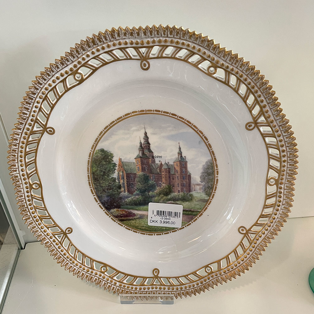 RC Platte/tallerken med Rosenborg med gennembrudt kant