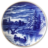 1977 Wallendorf Christmas plate, Ducks