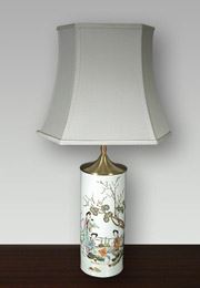 Lampshade Oblong Hexagonal Chinese lamp