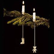 Georg Jensen Weihnachtsbaum Kerzenhalter - Socke und Teddy