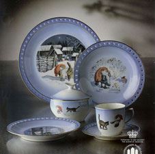 Christmas Coffee set Harald Wiberg Royal Copenhagen