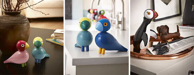 Bird Figurines Songbird Parrot Kay Bojesen