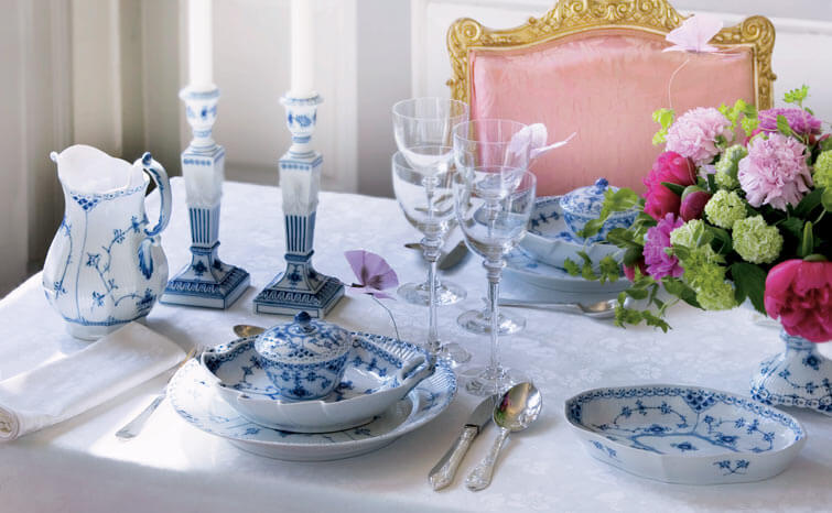 Blue Fluted Half Laced Dinnerware Royal Copenhagen