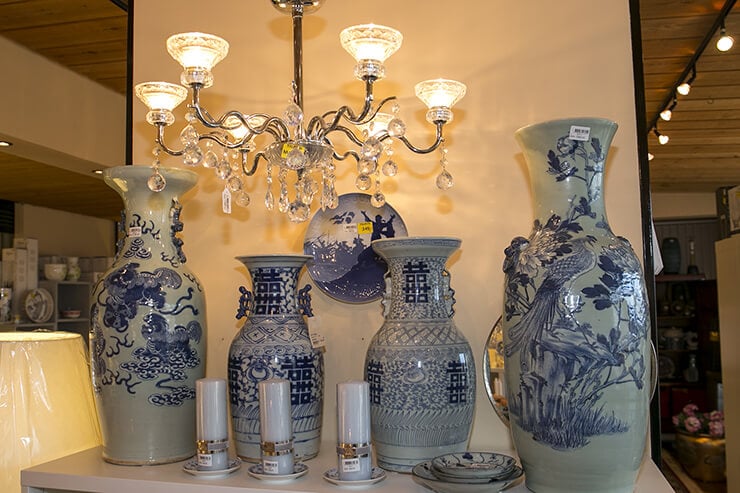 Kinesiske vaser, kan monteres til kinesiske lamper