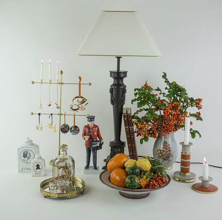 Georg Jensen Christmas decorations in a classic interior design.