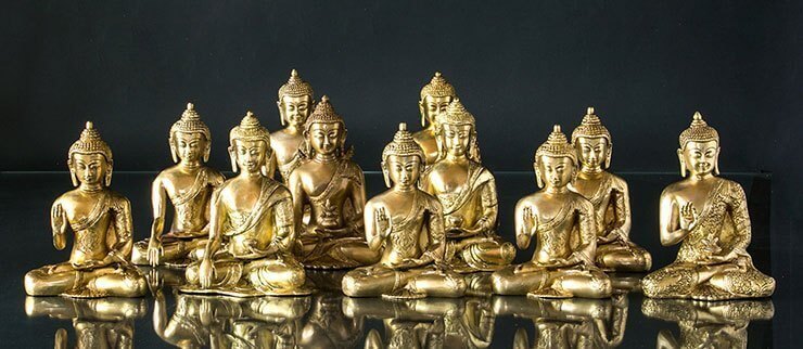 Buddha statues Brass