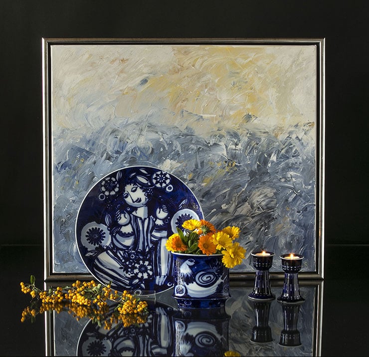 Rosenthal Bjorn Wiinblad plate and vase