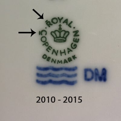 Royal Copenhagen markierung 2010-2015