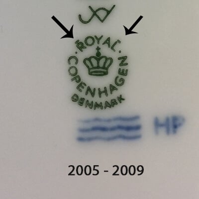 Royal Copenhagen markierung 2005-2009
