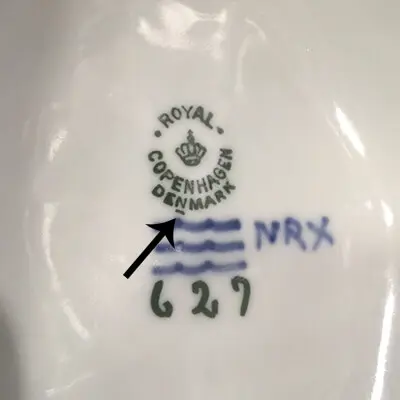 Royal Copenhagen markings 1957