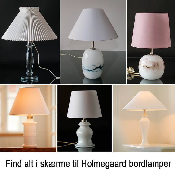 Lampeskærme til Holmegaard lamper