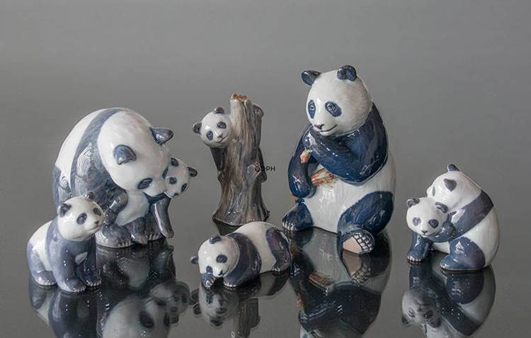 Royal Copenhagen Panda Figuren