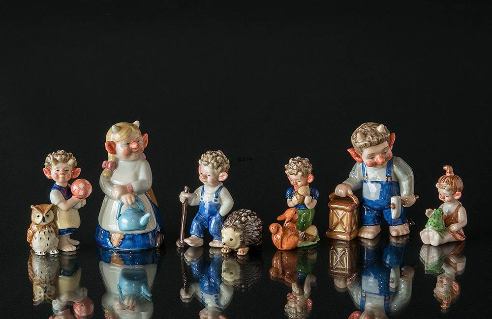 Royal Copenhagen Troll figurines