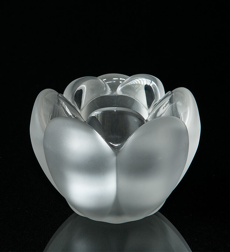 Holmegaard Lotus Fyrfadsstage glas