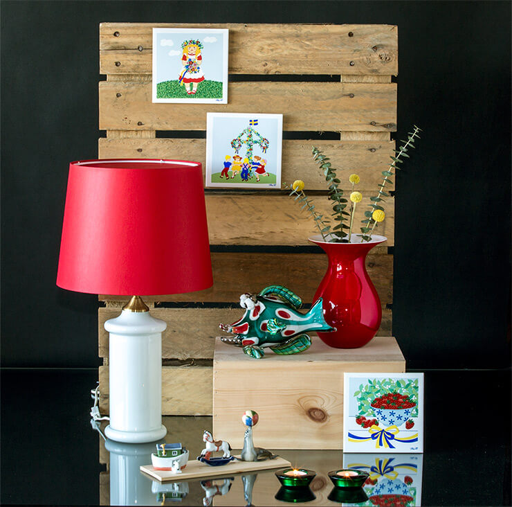 White table lamp